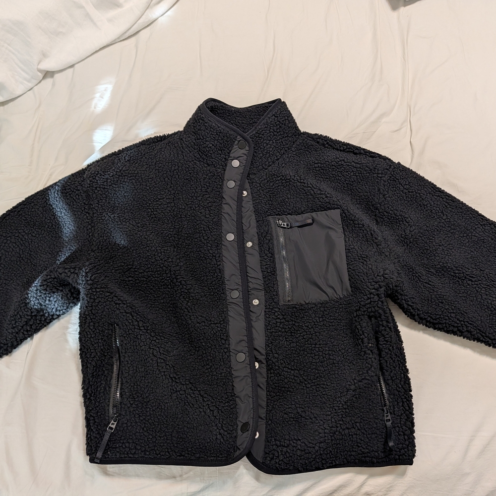 Fabletics Brand New Women's Small Black Fleece Jacket